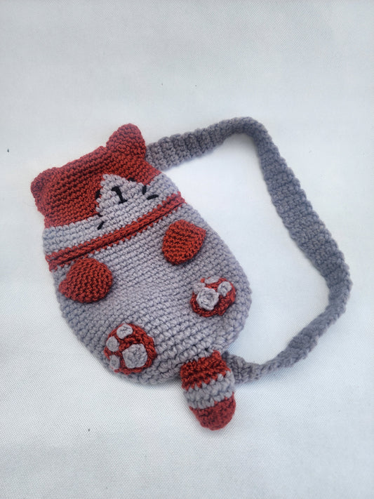 Cat cross body purse