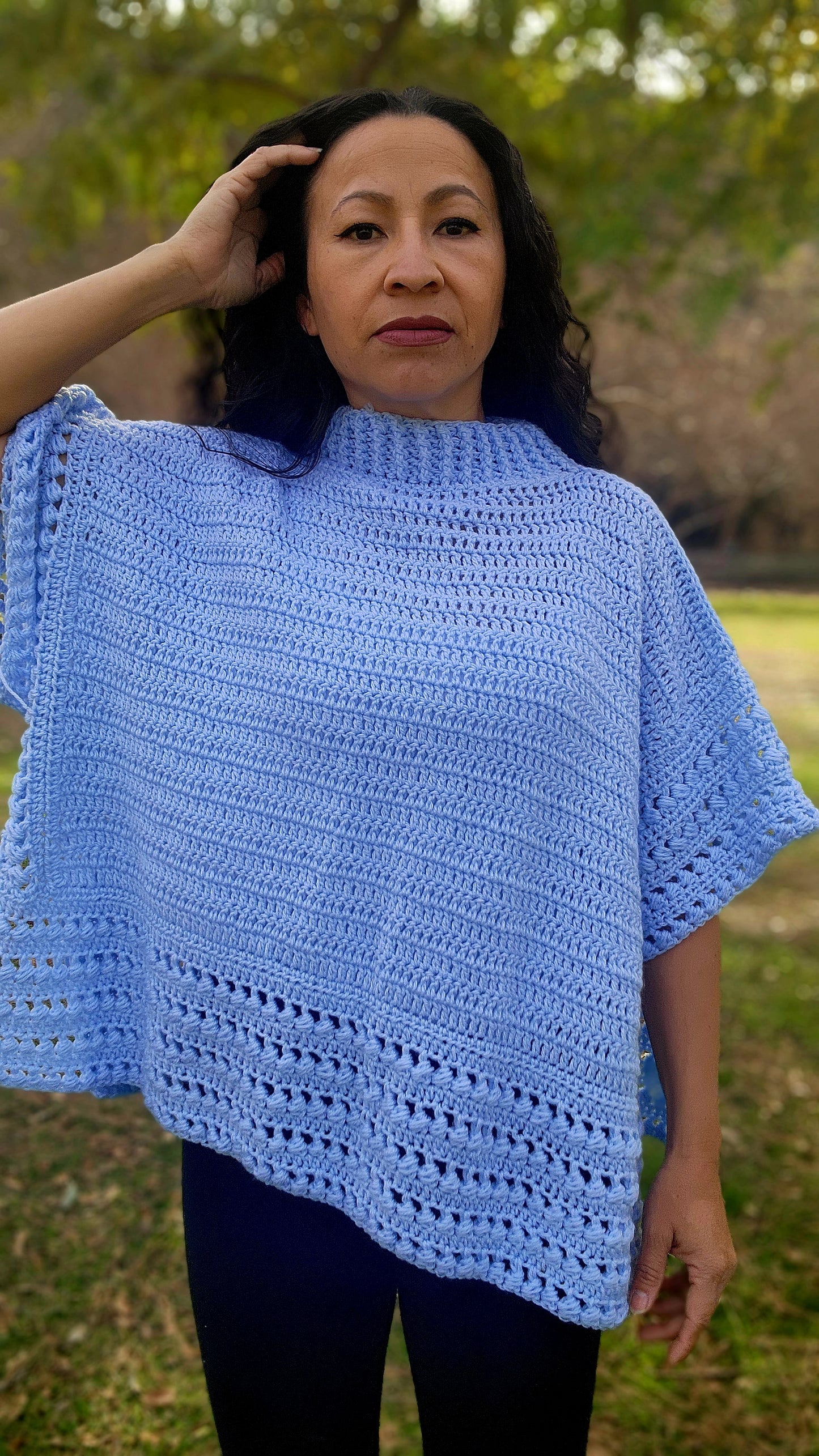 Blue sky poncho