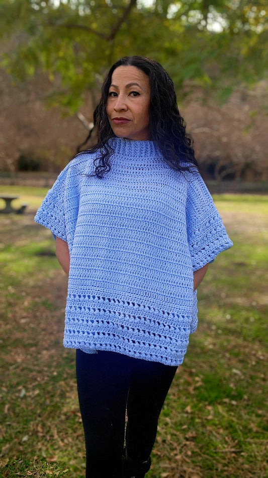 Blue sky poncho