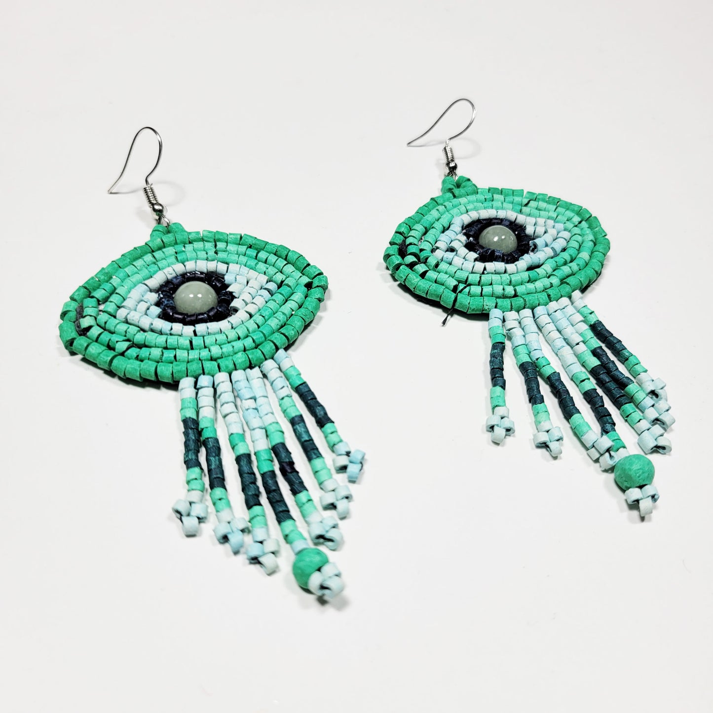 Mayan Eye Earrings - Turquoise