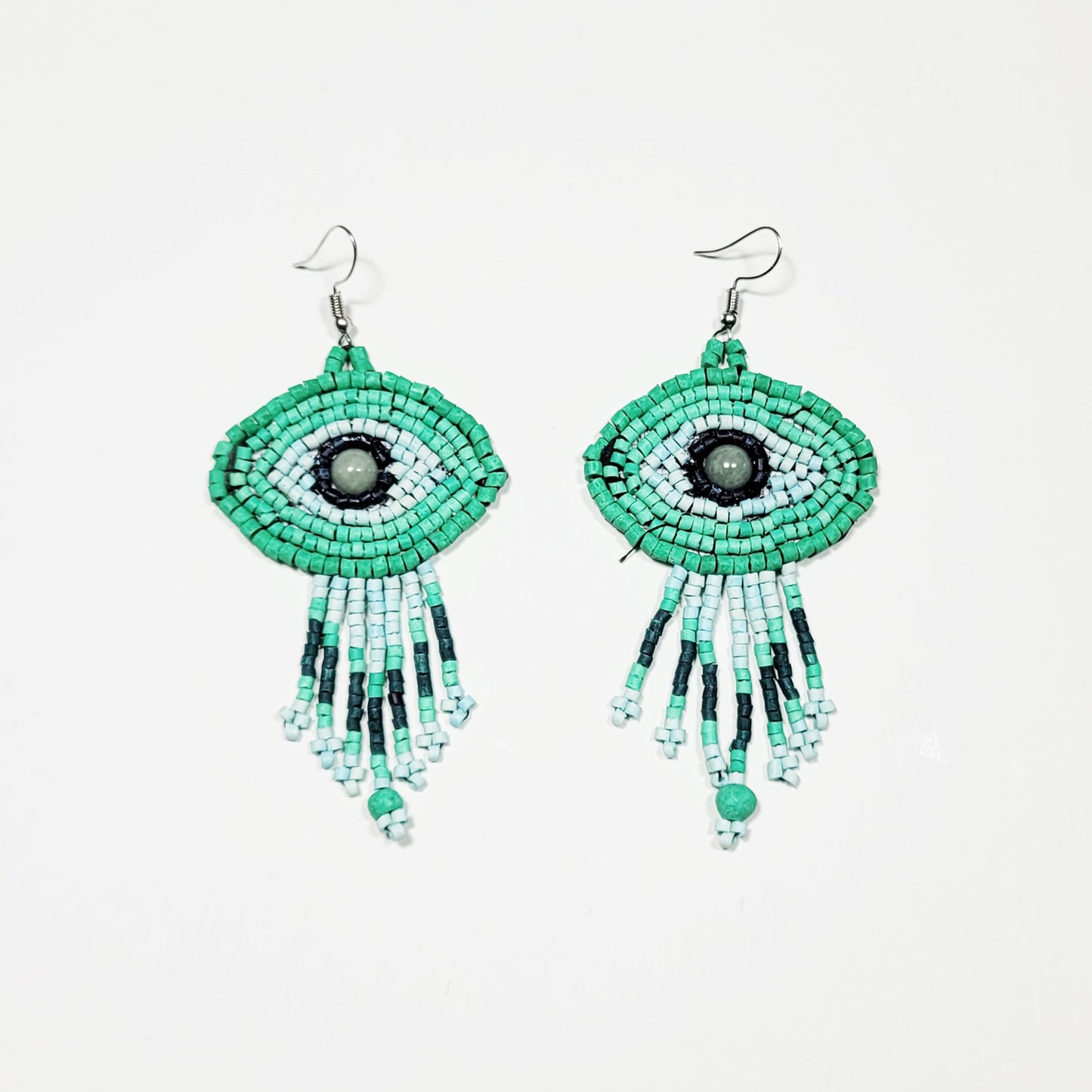 Mayan Eye Earrings - Turquoise