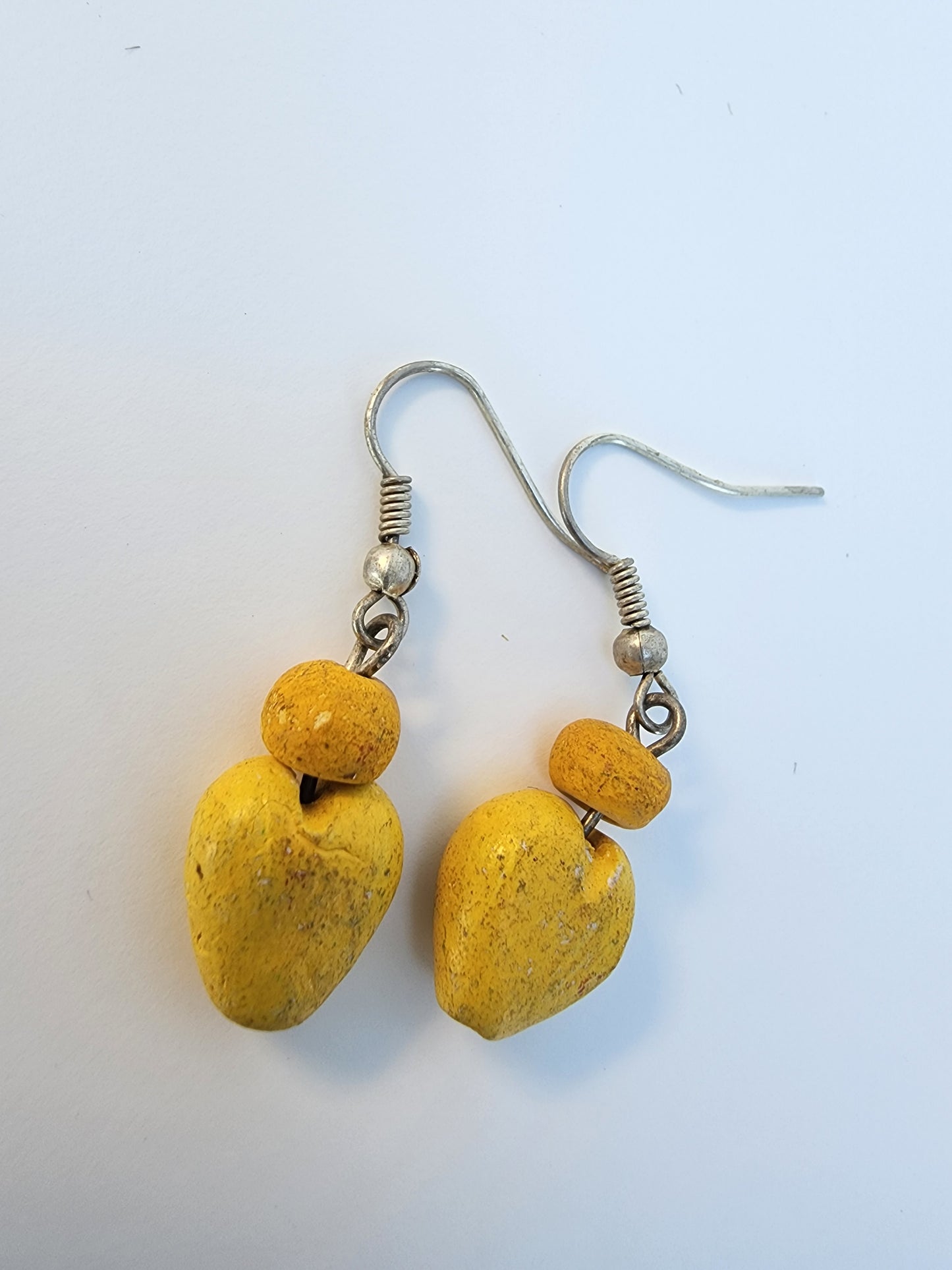 Heart earrings - Yellow